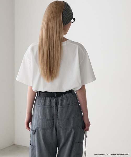 sanrio(サンリオ)の「【My Melody × forksy.】アソートプリント 半袖TEE(Tシャツ/カットソー・レディース・ブラック/ホワイト系/ネイビー/ホワイト・FREE)」の12枚目の写真