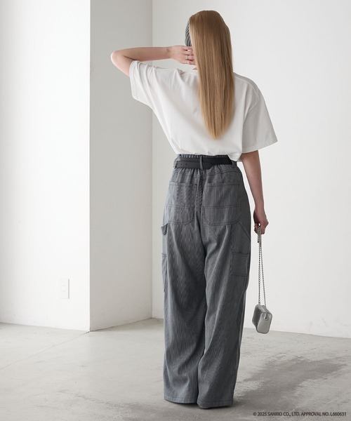 sanrio(サンリオ)の「【My Melody × forksy.】アソートプリント 半袖TEE(Tシャツ/カットソー・レディース・ブラック/ホワイト系/ネイビー/ホワイト・FREE)」の16枚目の写真