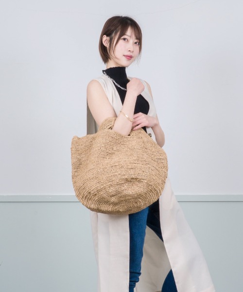 セール】【MADE IN MADA /メイドインマダ】大きめ かごバッグ