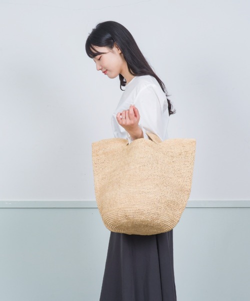 MADE IN MADA ラフィアトートバック セール】【MADE IN MADA /メイドインマダ】大きめ かごバッグ