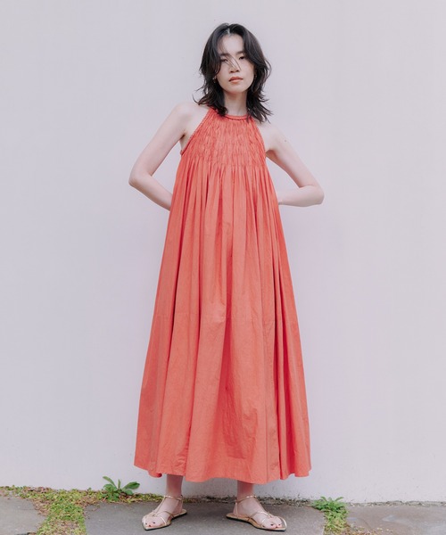 Indiaコットンブレードマキシワンピース（ワンピース）｜anuans（ア