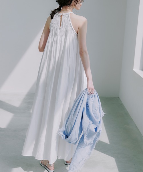 Indiaコットンブレードマキシワンピース（ワンピース）｜anuans（ア