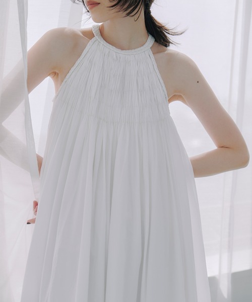 Indiaコットンブレードマキシワンピース