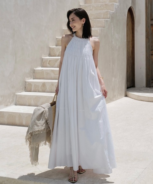 anuans アニュアンス Indiaコットンブレードマキシワンピース Indiaコットンブレードマキシワンピース（ワンピース）｜anuans