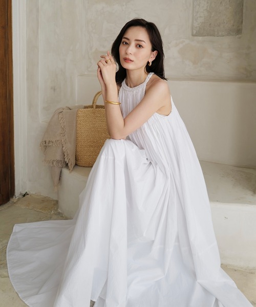 anuans アニュアンス Indiaコットンブレードマキシワンピース Indiaコットンブレードマキシワンピース（ワンピース）｜anuans（ア