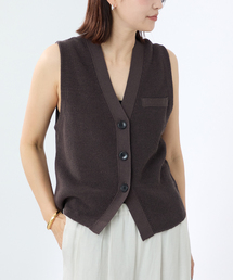 Crisp cotton mannish ベスト（ベスト）｜VERMEIL par iena