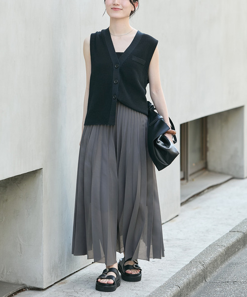 Crisp cotton mannish ベスト