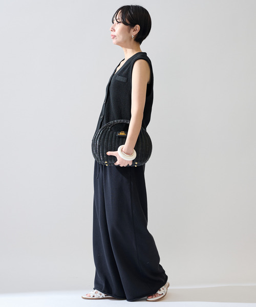 Crisp cotton mannish ベスト