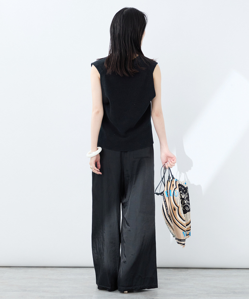 Crisp cotton mannish ベスト