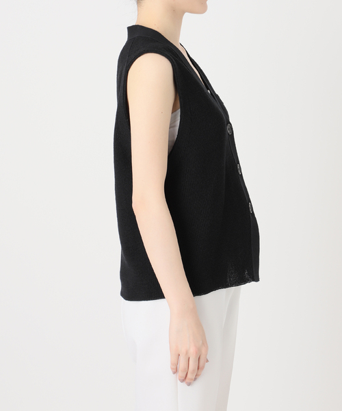 Crisp cotton mannish ベスト