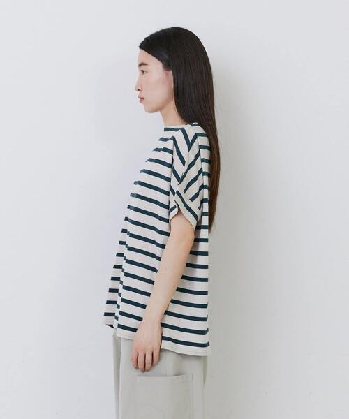 conges payes ADIEU TRISTESSE（コンジェ ペイエ アデュートリステス）の「◆ショートスリーブバスクシャツ（Tシャツ/カットソー・レディース・グレー系その他/ベージュ系その他/ブルー系その他・FREE）」の10枚目の写真