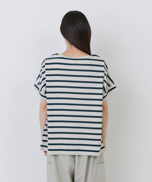 conges payes ADIEU TRISTESSE（コンジェ ペイエ アデュートリステス）の「◆ショートスリーブバスクシャツ（Tシャツ/カットソー・レディース・グレー系その他/ベージュ系その他/ブルー系その他・FREE）」の11枚目の写真