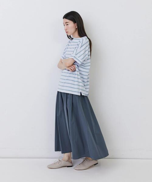 conges payes ADIEU TRISTESSE（コンジェ ペイエ アデュートリステス）の「◆ショートスリーブバスクシャツ（Tシャツ/カットソー・レディース・グレー系その他/ベージュ系その他/ブルー系その他・FREE）」の16枚目の写真