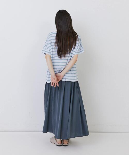 conges payes ADIEU TRISTESSE（コンジェ ペイエ アデュートリステス）の「◆ショートスリーブバスクシャツ（Tシャツ/カットソー・レディース・グレー系その他/ベージュ系その他/ブルー系その他・FREE）」の17枚目の写真