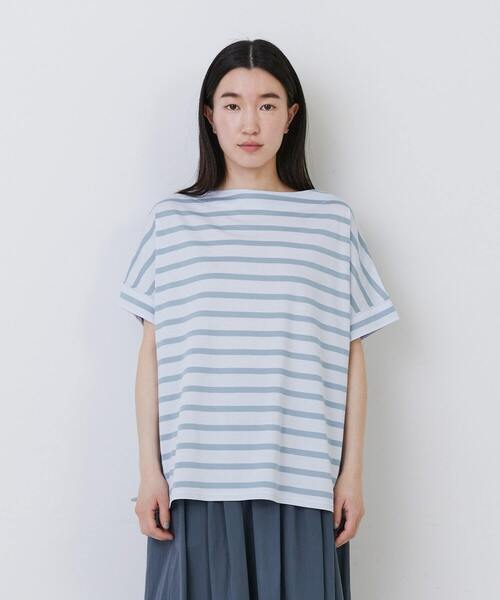 conges payes ADIEU TRISTESSE（コンジェ ペイエ アデュートリステス）の「◆ショートスリーブバスクシャツ（Tシャツ/カットソー・レディース・グレー系その他/ベージュ系その他/ブルー系その他・FREE）」の19枚目の写真