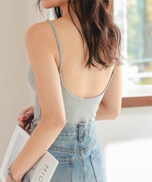 KOBE LETTUCE | カップ付き 深Uネックタンクトップ(タンクトップ)