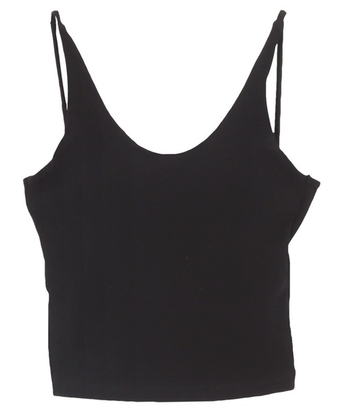 KOBE LETTUCE（コウベレタス）の「カップ付き 深Uネックタンクトップ（タンクトップ・レディース・ホワイト/ブラウン/杢グレー/ブラック・M）」の10枚目の写真