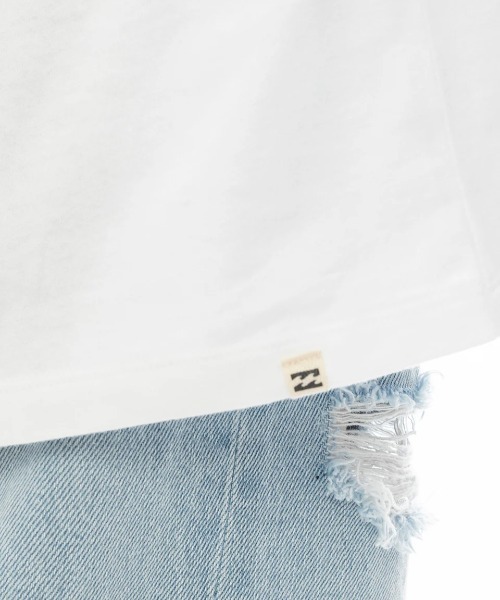 BILLABONG(ビラボン)の「【BILLABONG WOMENS/ビラボンウィメンズ】25SS LINE CLEAN LOGO LOOSE TEE/バックプリント半袖ロゴTシャツ(Tシャツ/カットソー・レディース・イエロー/ホワイト/ブラック/ブルー系その他・LARGE/MEDIUM)」の8枚目の写真