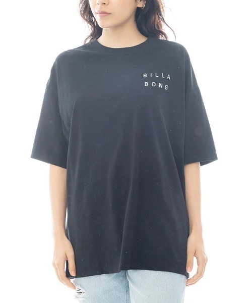 BILLABONG(ビラボン)の「【BILLABONG WOMENS/ビラボンウィメンズ】25SS LINE CLEAN LOGO LOOSE TEE/バックプリント半袖ロゴTシャツ(Tシャツ/カットソー・レディース・イエロー/ホワイト/ブラック/ブルー系その他・LARGE/MEDIUM)」の9枚目の写真