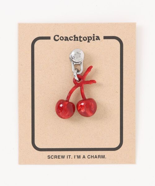 【未使用】COACH キノコ型チャーム 赤 未使用】COACH キノコ型チャーム 赤