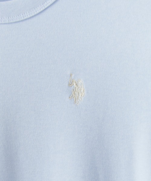 U.S. POLO ASSN.(ユーエスポロアッスン)の「U.S. POLO ASSN./ユーエスポロアッスン スムース1ポイント刺繍Tシャツ メンズ 秋物 秋服 2026年秋冬(Tシャツ/カットソー・メンズ・ホワイト系その他/ブラック系その他/ネイビー/ホワイト/サックスブルー/ピンク・M/S/L)」の12枚目の写真