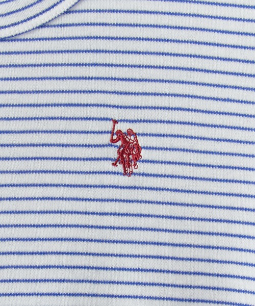 U.S. POLO ASSN.(ユーエスポロアッスン)の「U.S. POLO ASSN./ユーエスポロアッスン スムース1ポイント刺繍Tシャツ メンズ 秋物 秋服 2026年秋冬(Tシャツ/カットソー・メンズ・ホワイト系その他/ブラック系その他/ネイビー/ホワイト/サックスブルー/ピンク・M/S/L)」の9枚目の写真