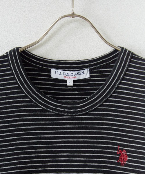 U.S. POLO ASSN.(ユーエスポロアッスン)の「U.S. POLO ASSN./ユーエスポロアッスン スムース1ポイント刺繍Tシャツ メンズ 秋物 秋服 2026年秋冬(Tシャツ/カットソー・メンズ・ホワイト系その他/ブラック系その他/ネイビー/ホワイト/サックスブルー/ピンク・M/S/L)」の7枚目の写真