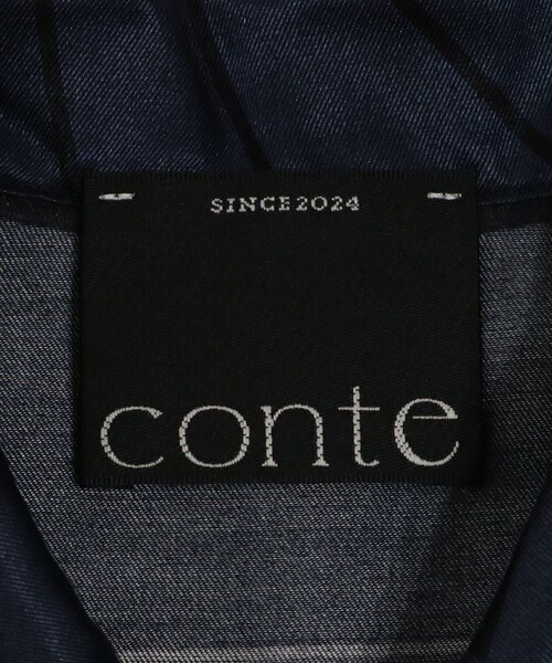 セール】＜conte＞モノグラム オープンカラーシャツ（シャツ