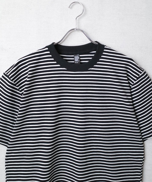 INNOCENT（イノセント）の「【DF001】【D-FACTORY】5.3オンス プレミアム コンフォート ボーダー Tシャツ（Tシャツ/カットソー・メンズ・ブラック×ホワイト/ホワイト系その他/ホワイト×ブラック・MEDIUM/LARGE/X-LARGE/SMALL）」の12枚目の写真