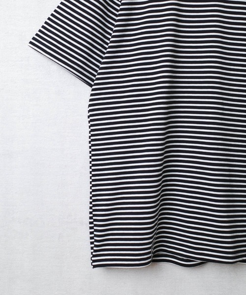 INNOCENT（イノセント）の「【DF001】【D-FACTORY】5.3オンス プレミアム コンフォート ボーダー Tシャツ（Tシャツ/カットソー・メンズ・ブラック×ホワイト/ホワイト系その他/ホワイト×ブラック・MEDIUM/LARGE/X-LARGE/SMALL）」の15枚目の写真