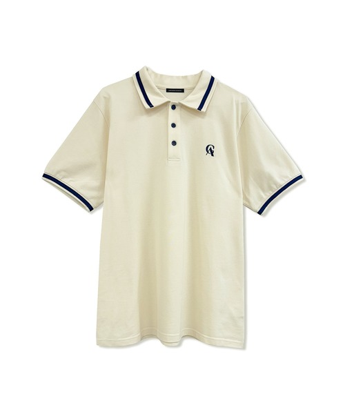 ANDGEEBEE（アンジービー）の「UNISEX ポロラインT（ポロシャツ・レディース・ブラック/アイボリー・FREE）」の19枚目の写真