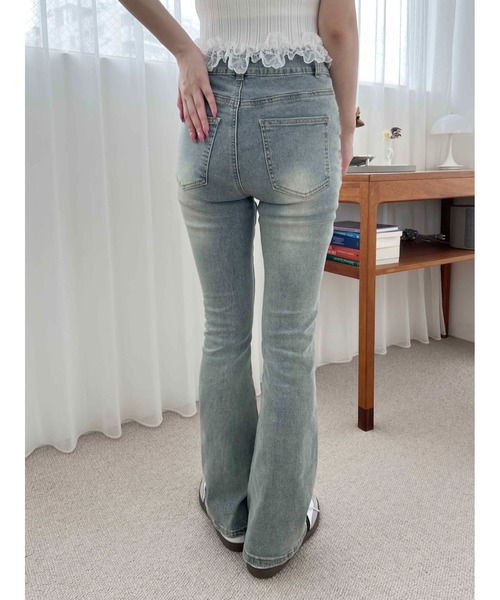 PHILLY（フィリー）の「【美脚シルエット★】ストレッチフレアパンツ（その他パンツ・レディース・ブラック/ブルー・FREE）」の10枚目の写真