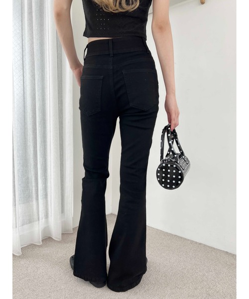 PHILLY（フィリー）の「【美脚シルエット★】ストレッチフレアパンツ（その他パンツ・レディース・ブラック/ブルー・FREE）」の5枚目の写真