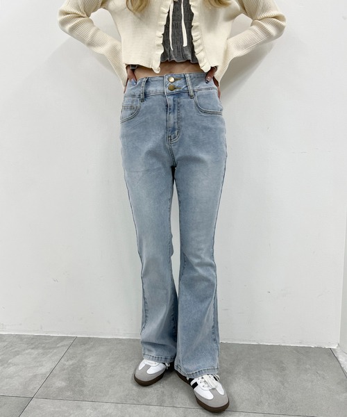 PHILLY（フィリー）の「【美脚シルエット★】ストレッチフレアパンツ（その他パンツ・レディース・ブラック/ブルー・FREE）」の22枚目の写真