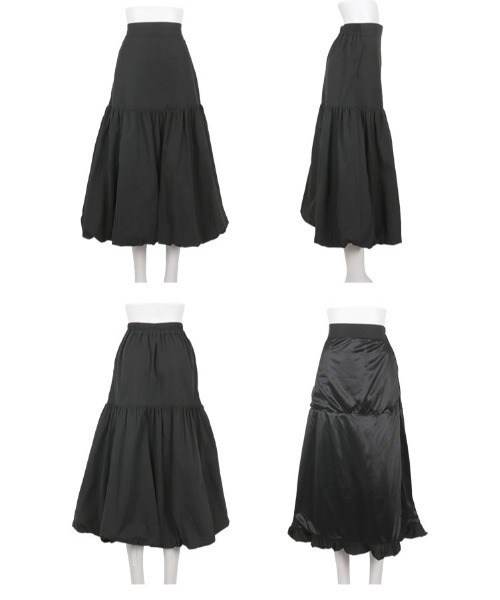 KOBE LETTUCE(コウベレタス)の「切替えバルーンスカート(スカート・レディース・グレー/ブラック/オフホワイト・M)」の10枚目の写真