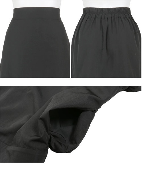 KOBE LETTUCE(コウベレタス)の「切替えバルーンスカート(スカート・レディース・グレー/ブラック/オフホワイト・M)」の9枚目の写真