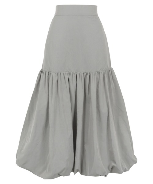 KOBE LETTUCE(コウベレタス)の「切替えバルーンスカート(スカート・レディース・グレー/ブラック/オフホワイト・M)」の4枚目の写真