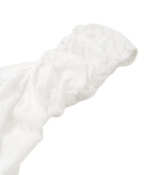 ACLENT（アクレント）の「コットンレースミニワンピース（ワンピース・レディース・イエロー/ホワイト/ブラック・MEDIUM/SMALL）」の5枚目の写真