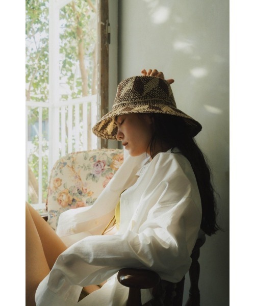 perverze ハット PERVERZE Crochet Knit Hat / Black Perverze