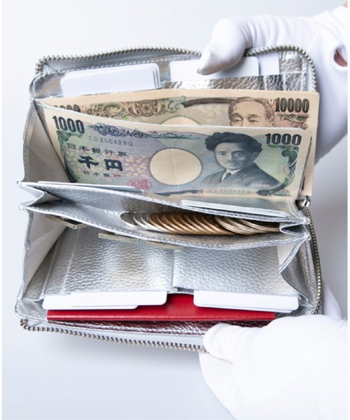 Hallelujah（ハレルヤ）の「長財布 小さい TIDY2.0 Lumina メタリックレザー（財布・レディース・シルバー/ゴールド/ピンクゴールド・FREE）」の10枚目の写真