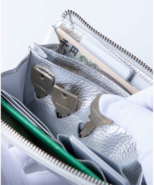 Hallelujah（ハレルヤ）の「長財布 小さい TIDY2.0 Lumina メタリックレザー（財布・レディース・シルバー/ゴールド/ピンクゴールド・FREE）」の14枚目の写真