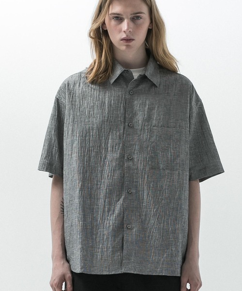 SLICK(スリック)の「【SLICK/スリック】Linen Washer Check Regular Collar Shirt/ リネンワッシャーチェックレギュラーカラーシャツ(シャツ/ブラウス・メンズ・ネイビー/ライトグレー・1/2/3)」の7枚目の写真