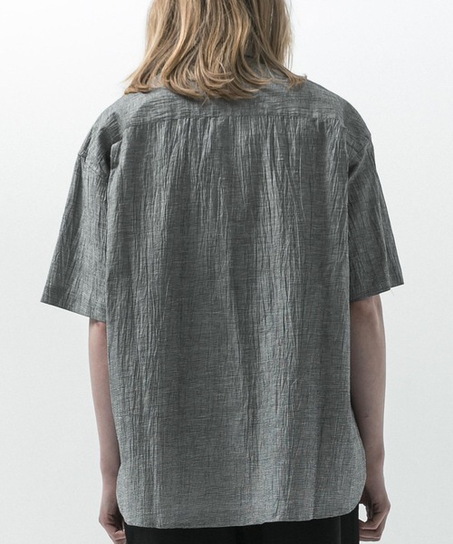SLICK(スリック)の「【SLICK/スリック】Linen Washer Check Regular Collar Shirt/ リネンワッシャーチェックレギュラーカラーシャツ(シャツ/ブラウス・メンズ・ネイビー/ライトグレー・1/2/3)」の9枚目の写真