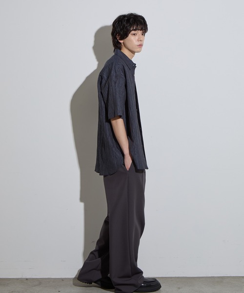 SLICK(スリック)の「【SLICK/スリック】Linen Washer Check Regular Collar Shirt/ リネンワッシャーチェックレギュラーカラーシャツ(シャツ/ブラウス・メンズ・ネイビー/ライトグレー・1/2/3)」の17枚目の写真