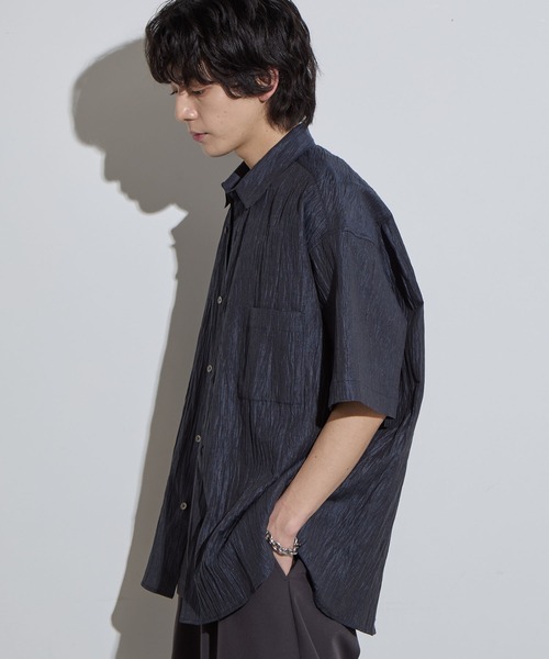 SLICK(スリック)の「【SLICK/スリック】Linen Washer Check Regular Collar Shirt/ リネンワッシャーチェックレギュラーカラーシャツ(シャツ/ブラウス・メンズ・ネイビー/ライトグレー・1/2/3)」の13枚目の写真