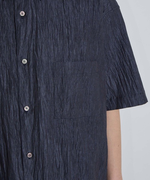 SLICK(スリック)の「【SLICK/スリック】Linen Washer Check Regular Collar Shirt/ リネンワッシャーチェックレギュラーカラーシャツ(シャツ/ブラウス・メンズ・ネイビー/ライトグレー・1/2/3)」の20枚目の写真