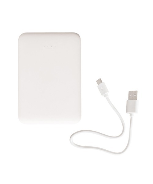 Hamee(ハミィ)の「Melia 超薄型 モバイルバッテリー 5000mAh 3台同時充電 対応(スマホグッズ・レディース・ホワイト/ブルー/グレー/パープル・FREE)」の2枚目の写真