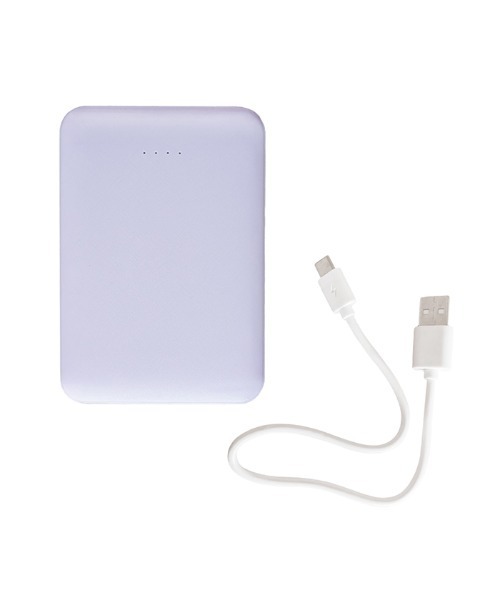 Hamee(ハミィ)の「Melia 超薄型 モバイルバッテリー 5000mAh 3台同時充電 対応(スマホグッズ・レディース・ホワイト/ブルー/グレー/パープル・FREE)」の14枚目の写真