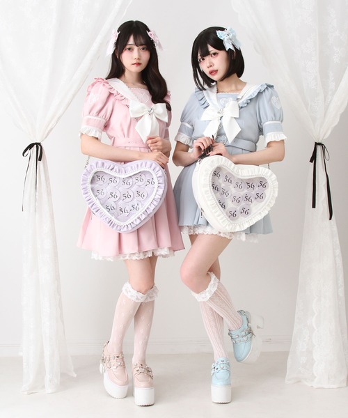 DearMyLove(ディアマイラブ)の「ハートパールキルティング痛バッグ(ショルダーバッグ・レディース・ブルー/ホワイト/ピンク/ブラック/パープル・FREE)」の17枚目の写真