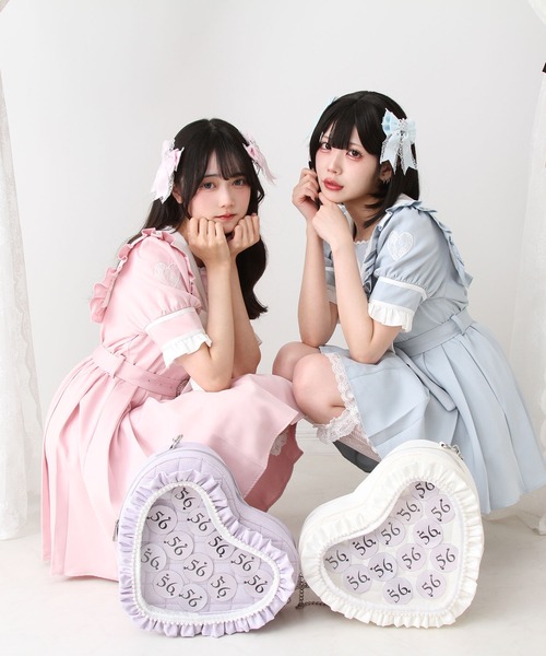 DearMyLove(ディアマイラブ)の「ハートパールキルティング痛バッグ(ショルダーバッグ・レディース・ブルー/ホワイト/ピンク/ブラック/パープル・FREE)」の15枚目の写真